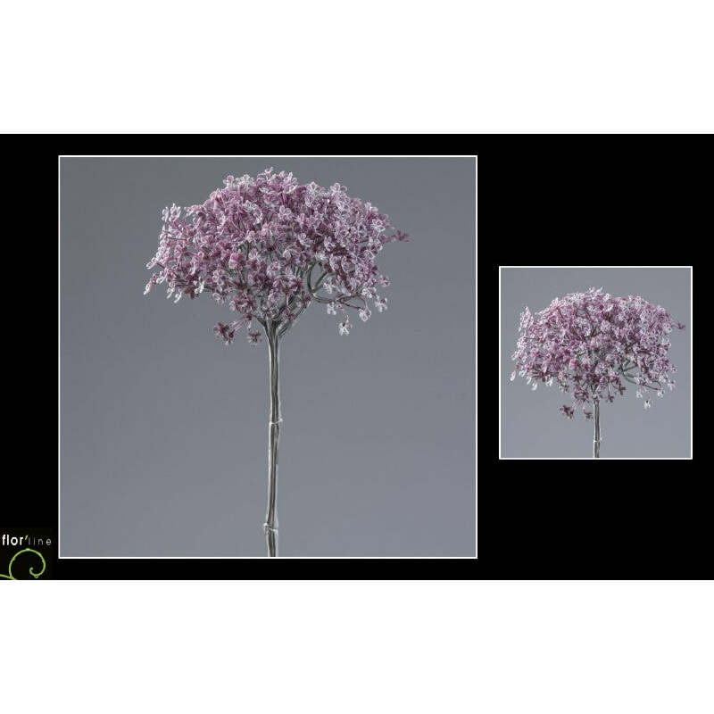 Branche artificielle de Sedum - Collection Pastel pourpre hauteur 62 cm - NO2