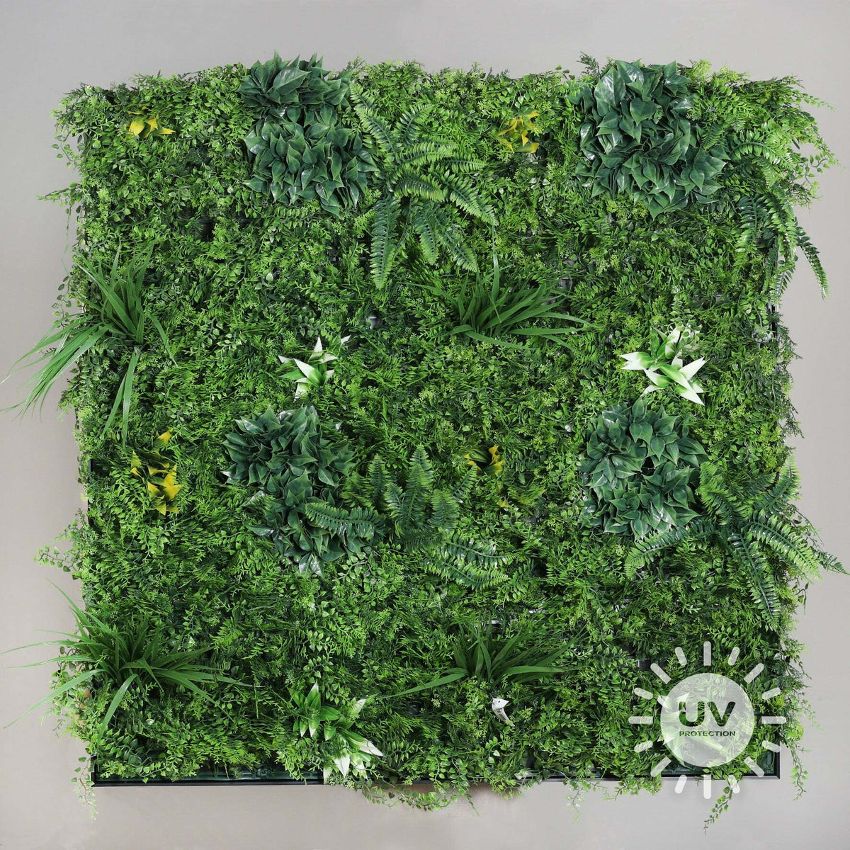 Mur végétal - décoration murale - 100 x 100 cm vert traitement UV ETG MEZZA