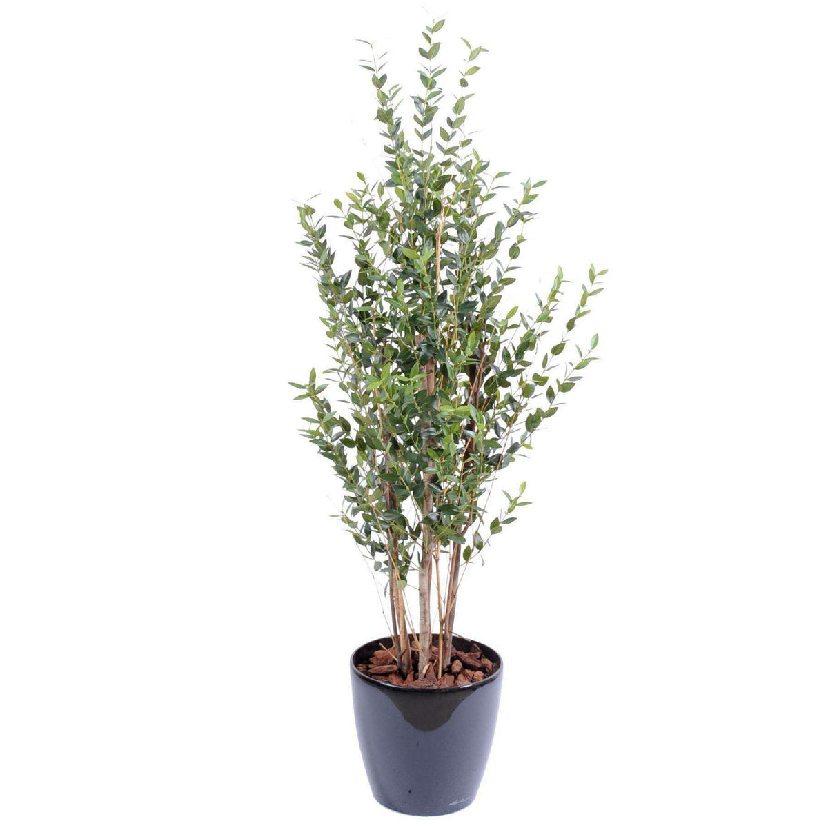 Arbre artificiel Eucalyptus buisson - plante synthétique d'intérieur - H.130cm