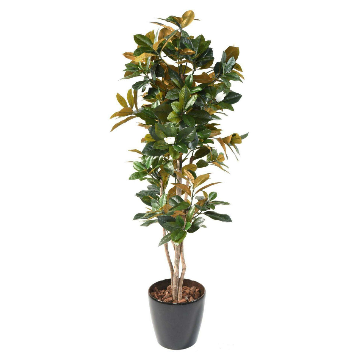 Arbre artificiel fleuri Magnolia 8 Fleurs - plante d'intérieur - H.185cm blanc SHOW