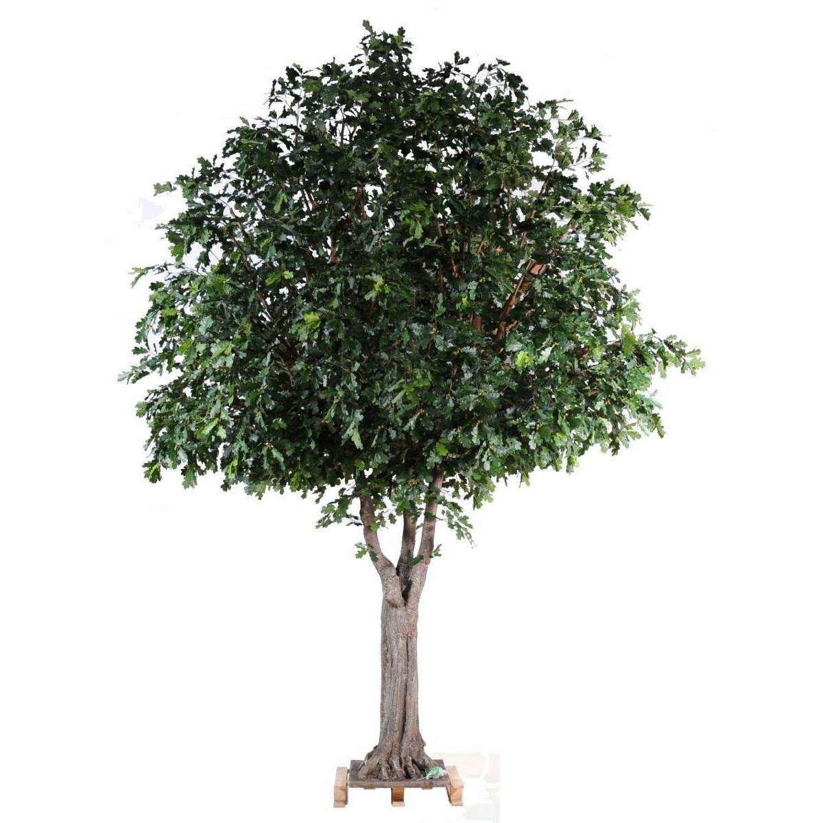 Arbre artificiel forestier Chêne - plante d'intérieur - H.620cm feuillage vert