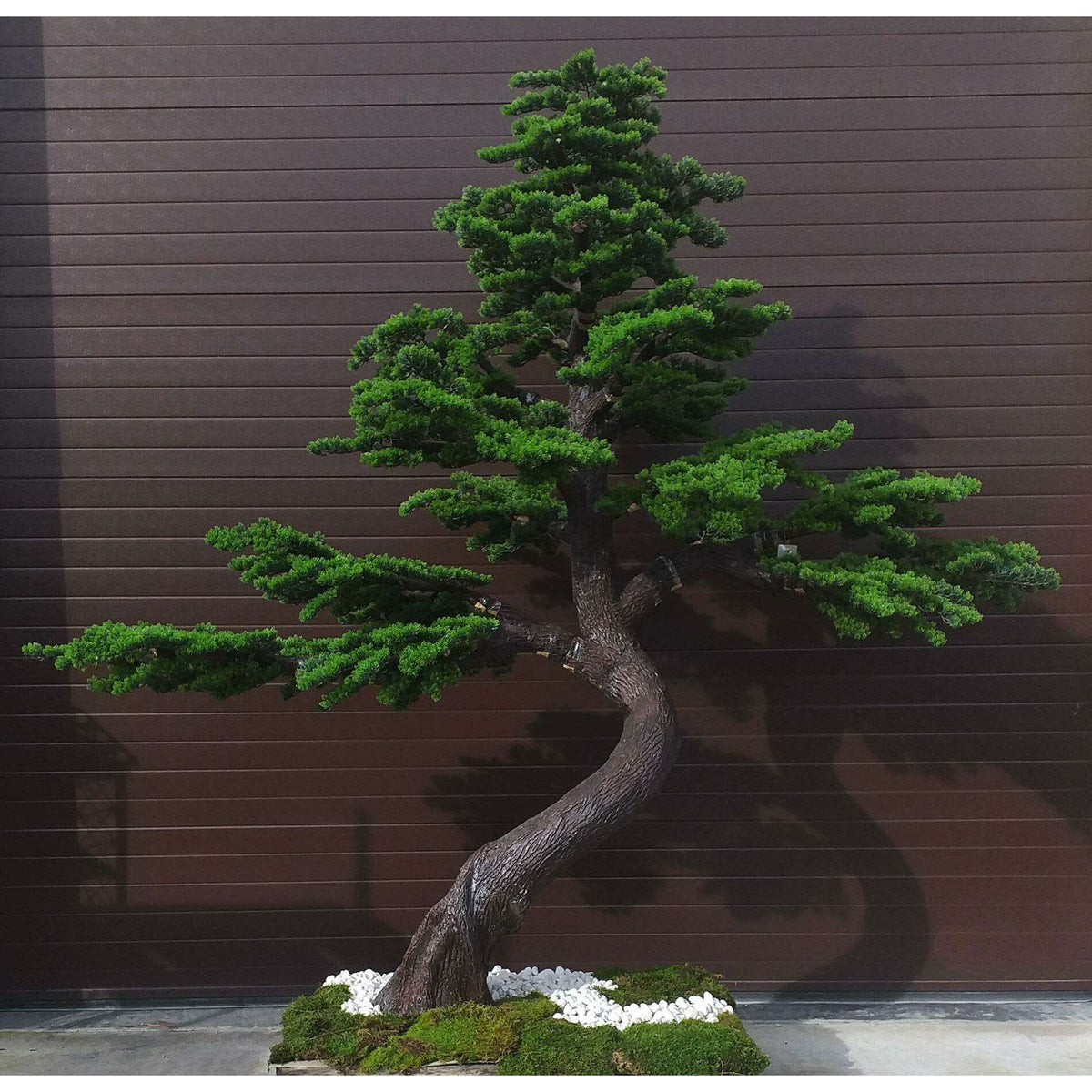 Arbre artificiel forestier Pin Bonsaï Luxe - décoration d'intérieur - H.300cm vert