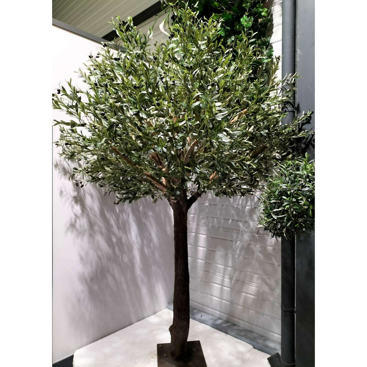 Arbre artificiel Olivier sur platine - plante pour intérieur - H.270cm