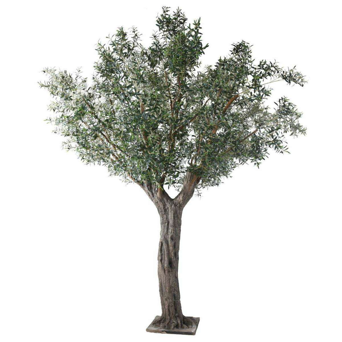 Arbre artificiel Olivier sur platine - plante pour intérieur - H.390cm