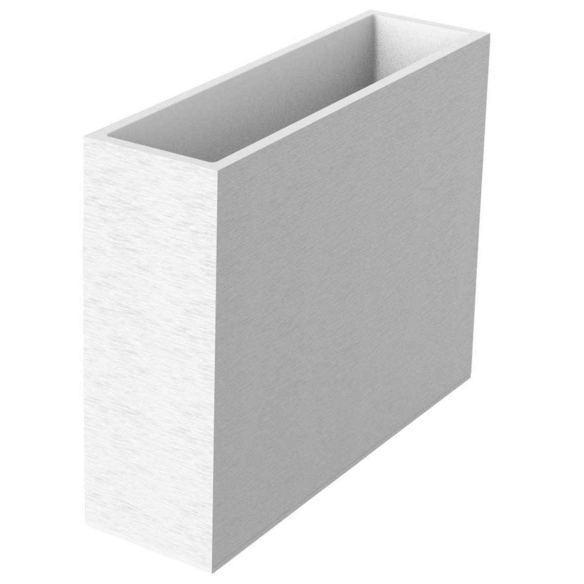 Bac pour fleur Muret Loft XLGraphit L.99,5cm blanc EDA PLASTIQUES