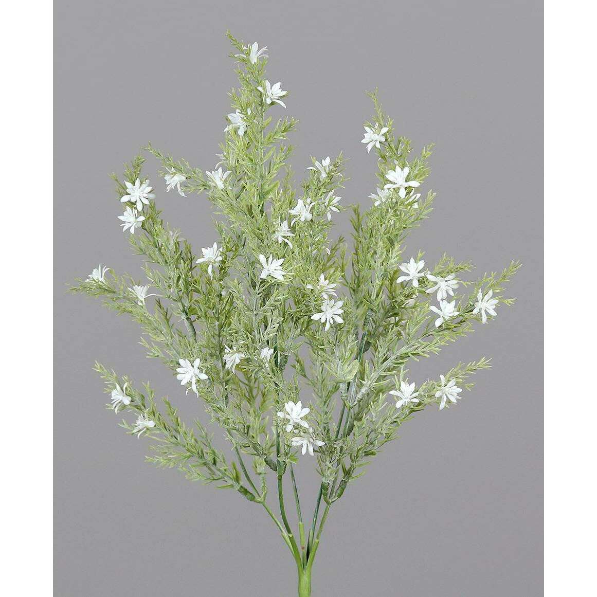 Branche artificielle fleurie – composition florale - H.32cm blanc P2