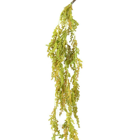 Feuillage artificiel chute de renouée - plante d'intérieur - H.75cm vert jaune - M2
