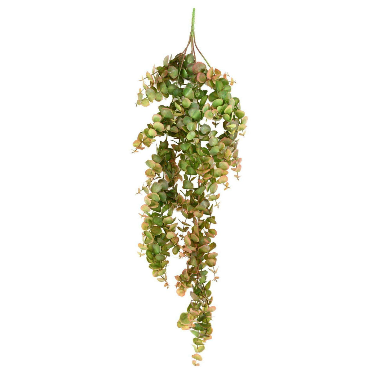 Feuillage artificiel chute d'Eucalyptus - plante d'intérieur - H.81cm vert marron-E5
