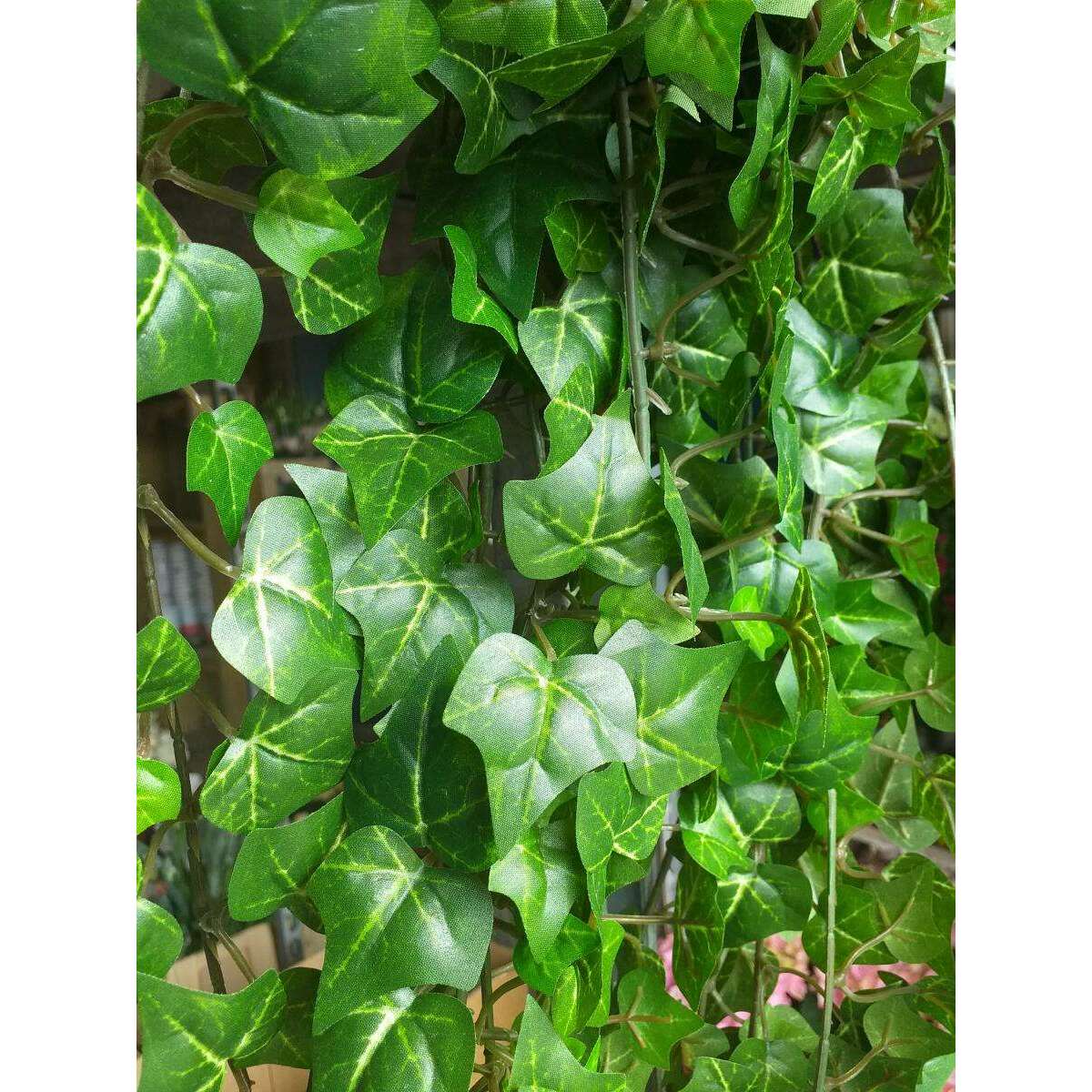 Feuillage artificiel Lierre Gala en piquet - 801 feuilles artificielles - H.130cm vert - J3