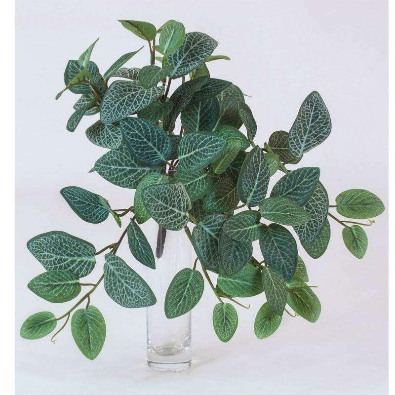 Feuillage artificiel piquet Fittonia mini intérieur 29cm vert S1