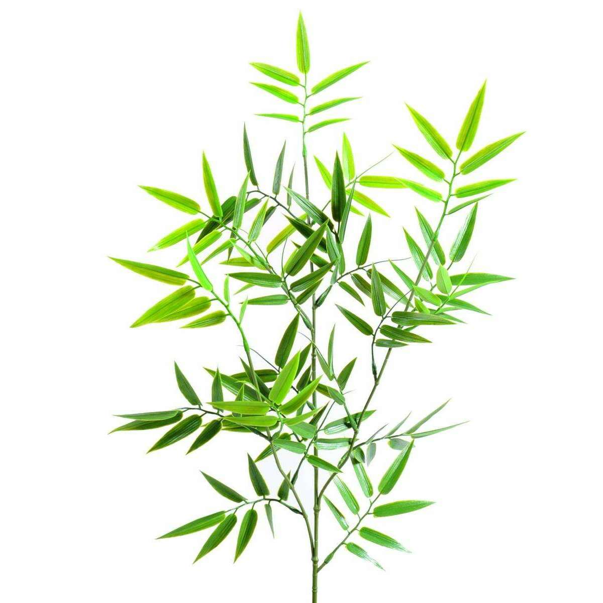 Feuille artificielle de Bambou Japanese plastique - extérieur - H.70cm vert B1