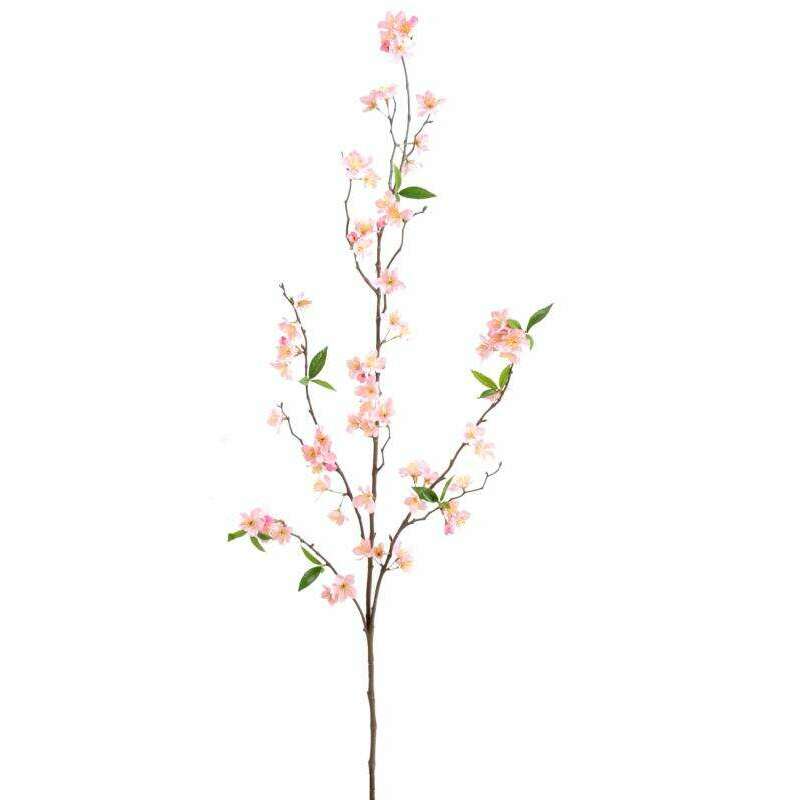 Fleur artificielle branche de cerisier rose clair 76 fleurs H.115cm - D5