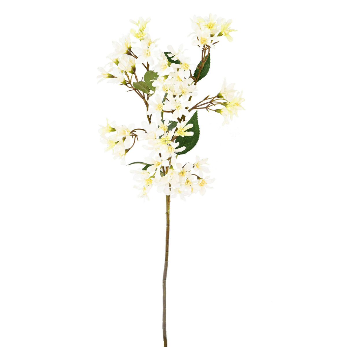 Fleur artificielle Hoheria stardust - composition bouquet - H.70cm blanc-H3