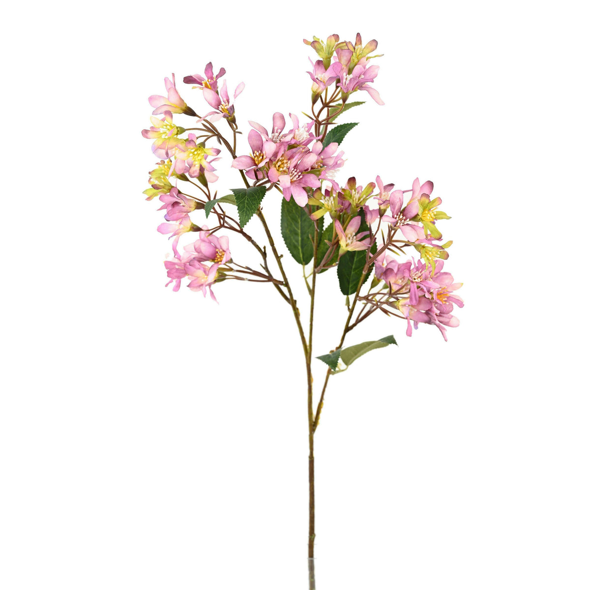 Fleur artificielle Hoheria stardust - composition bouquet - H.70cm parme H3