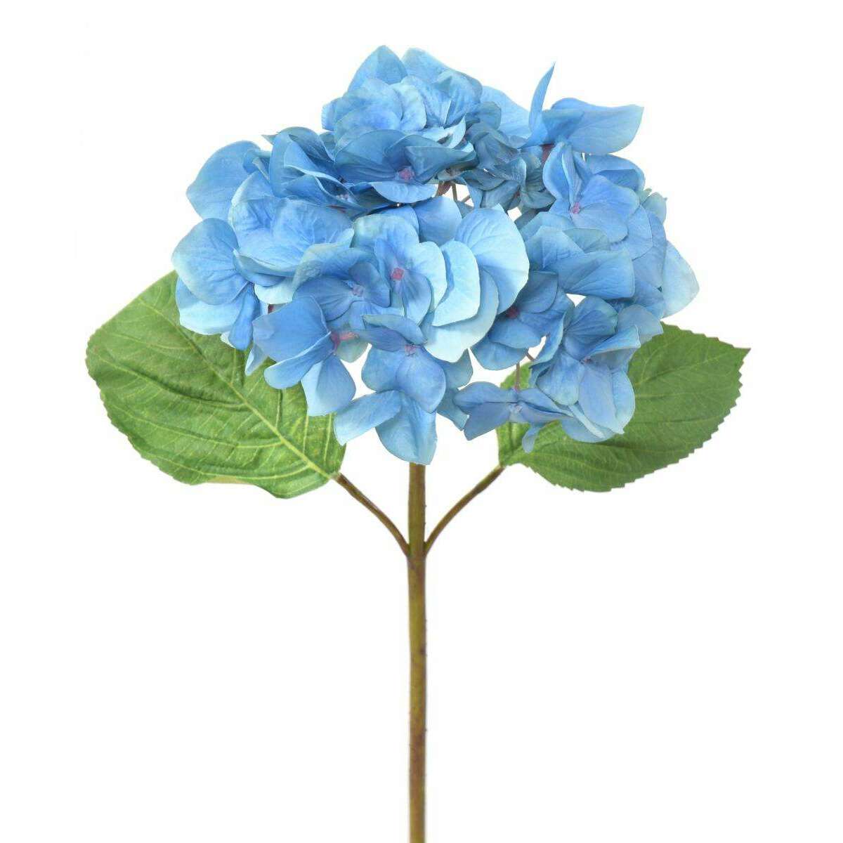 Fleur artificielle Hortensia - création bouquet fleur coupée - H.65 cm bleu - H3