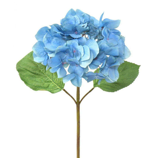 Fleur artificielle Hortensia - création bouquet fleur coupée - H.65 cm bleu - H3