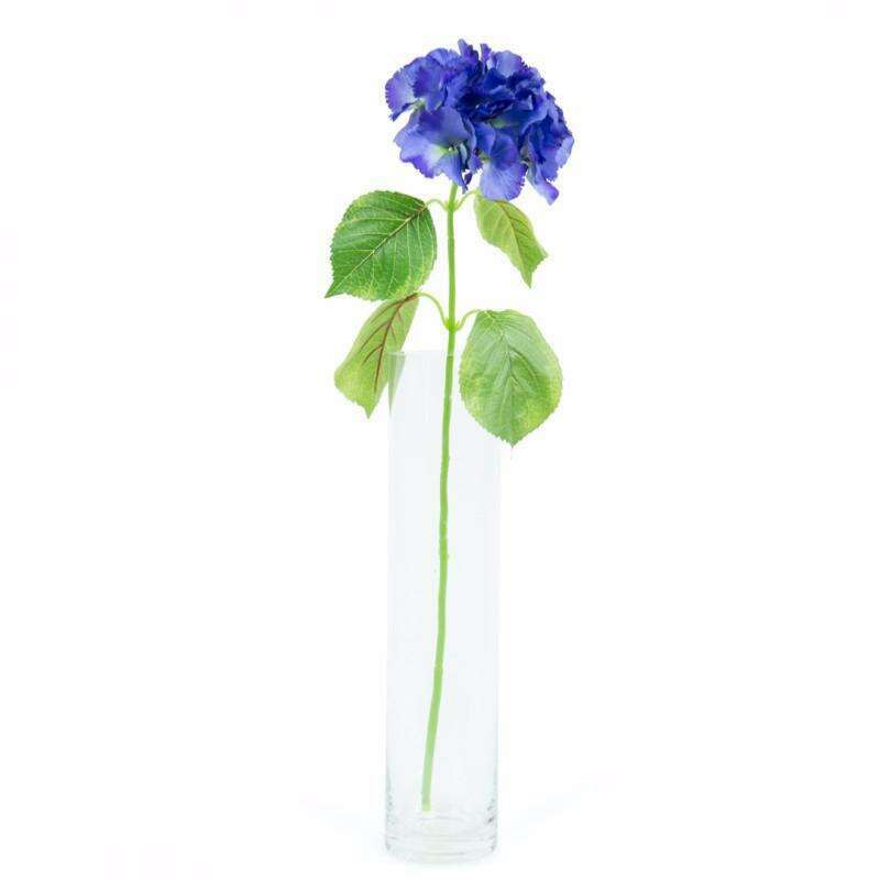 Fleur artificielle Hortensia géant - composition bouquet - H. 73cm bleu S1