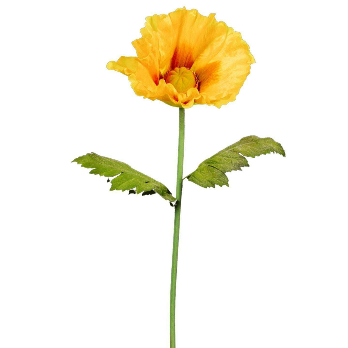 Fleur artificielle XXL pavot géant - décoration d'intérieur - H.135cm jaune ETG MEZZA