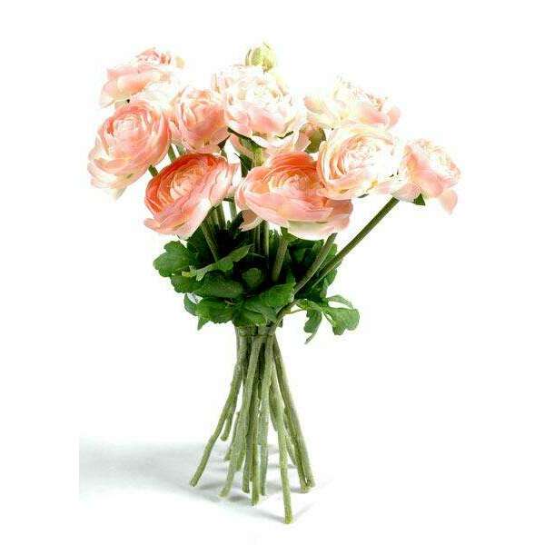Fleurs artificielles Bouquet de Renoncules - intérieur - H.31 cm rose M2