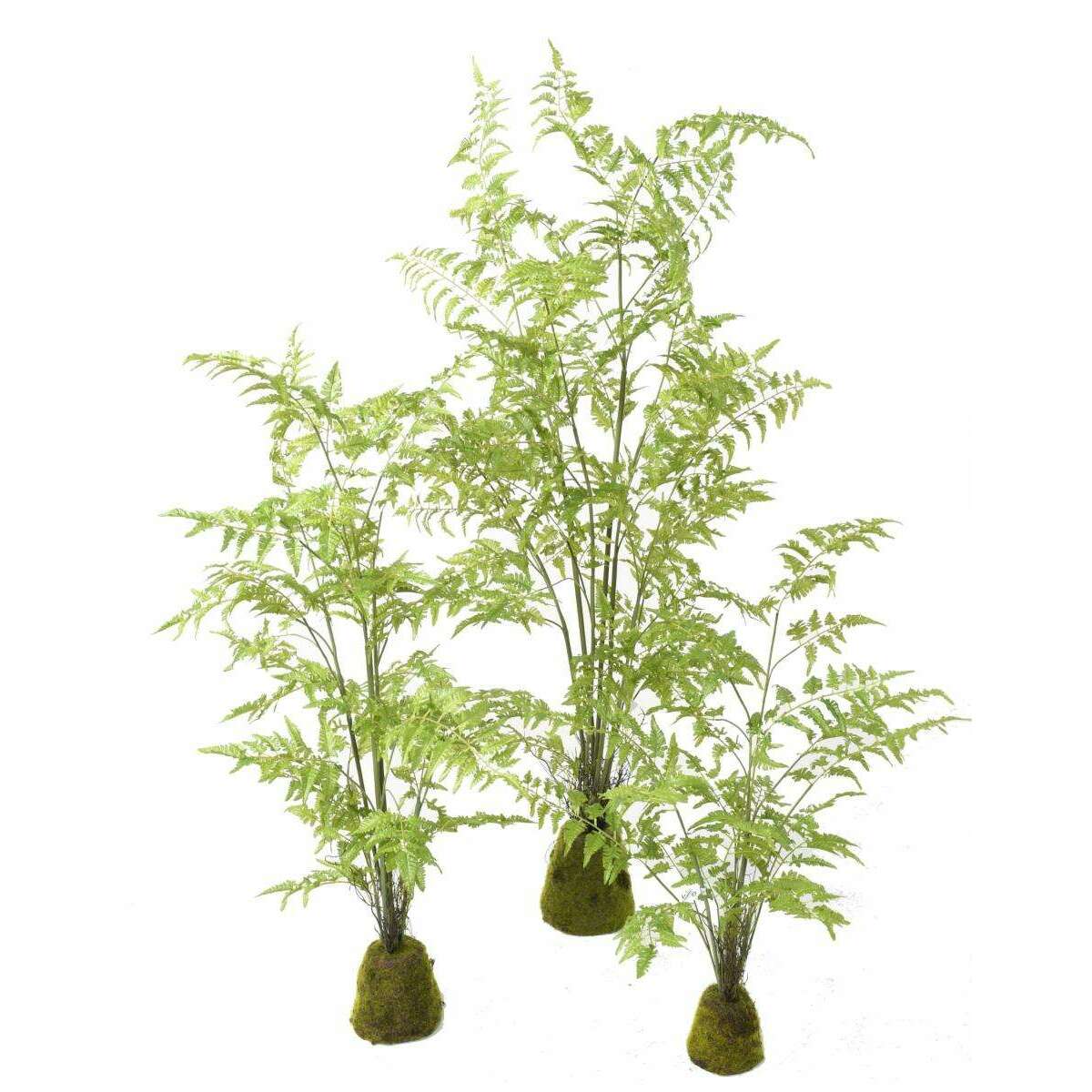 Fougère artificielle socle mousse - plante d'intérieur - H.170cm vert