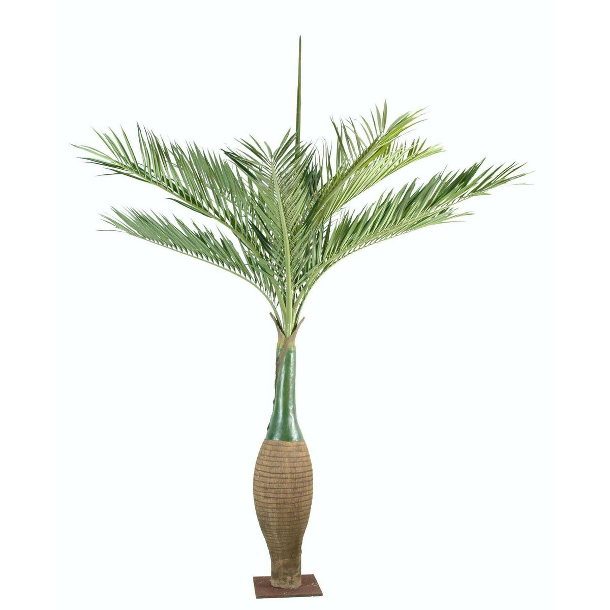 Palmier artificiel forme bouteille - ambiance tropicale - H.260cm vert - P