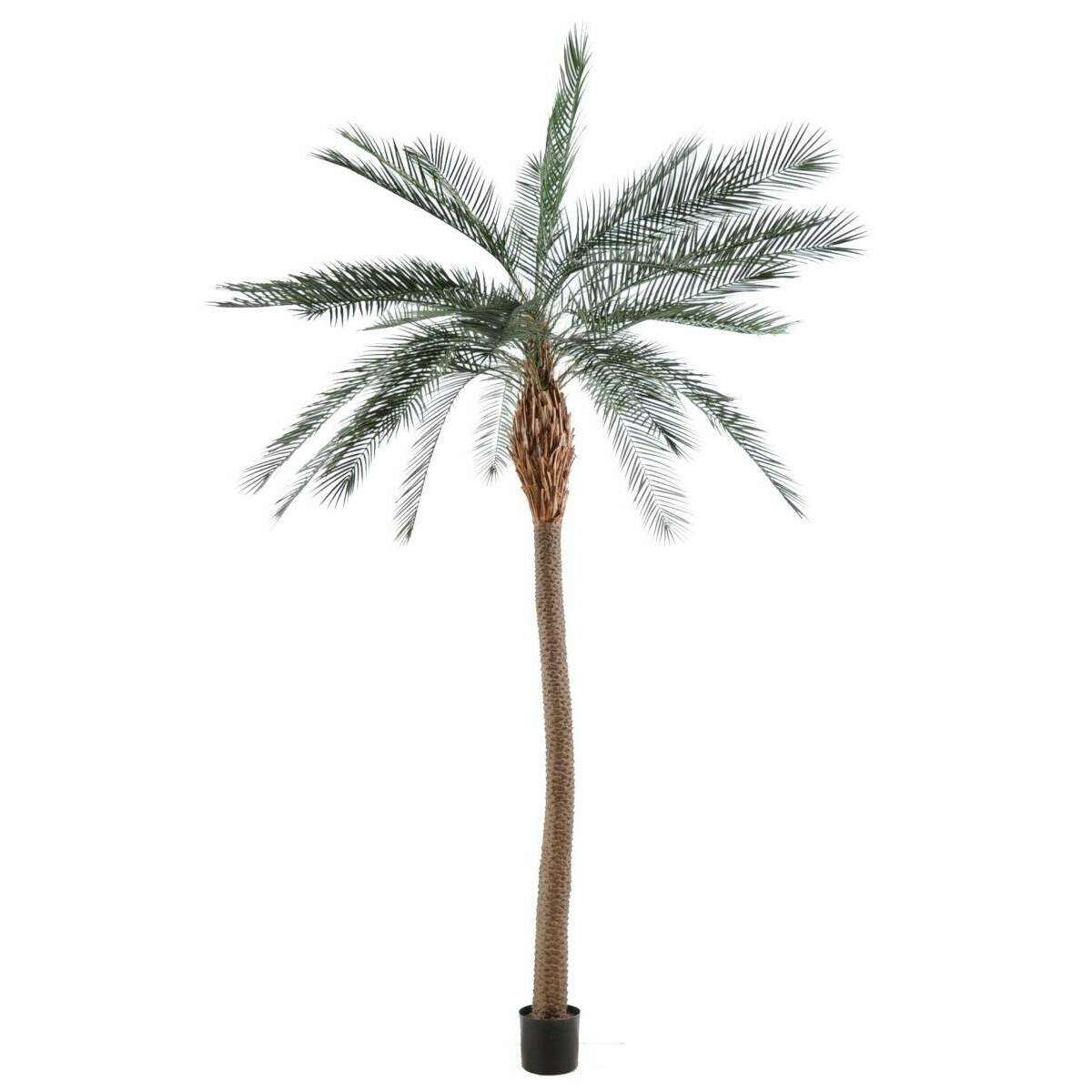 Palmier artificiel Phoenix tronc large - arbre pour extérieur - H.280cm vert - P