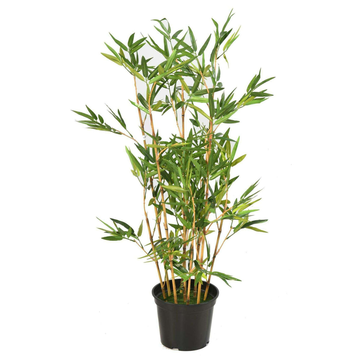 Plante artificielle bambou cannes chaume - plante d'intérieur - H.90cm vert B1