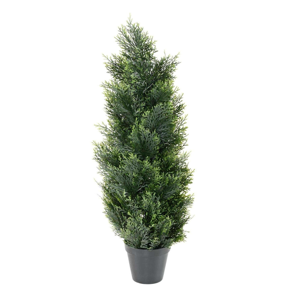 Plante artificielle Cypres UV résistant - intérieur extérieur - H.90cm vert