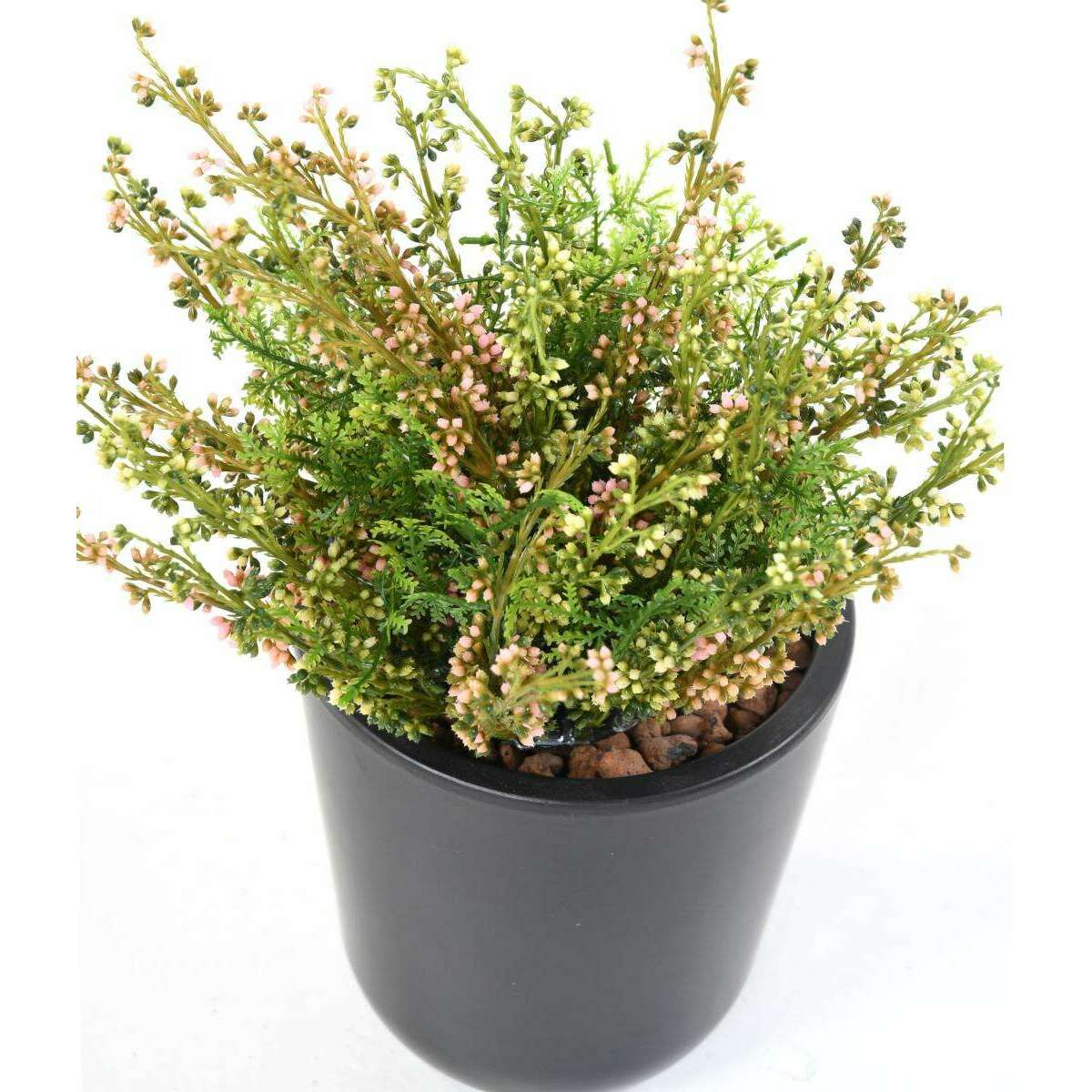 Plante artificielle Fleurie Bruyère large en piquet - intérieur extérieur - H.22cm - C3
