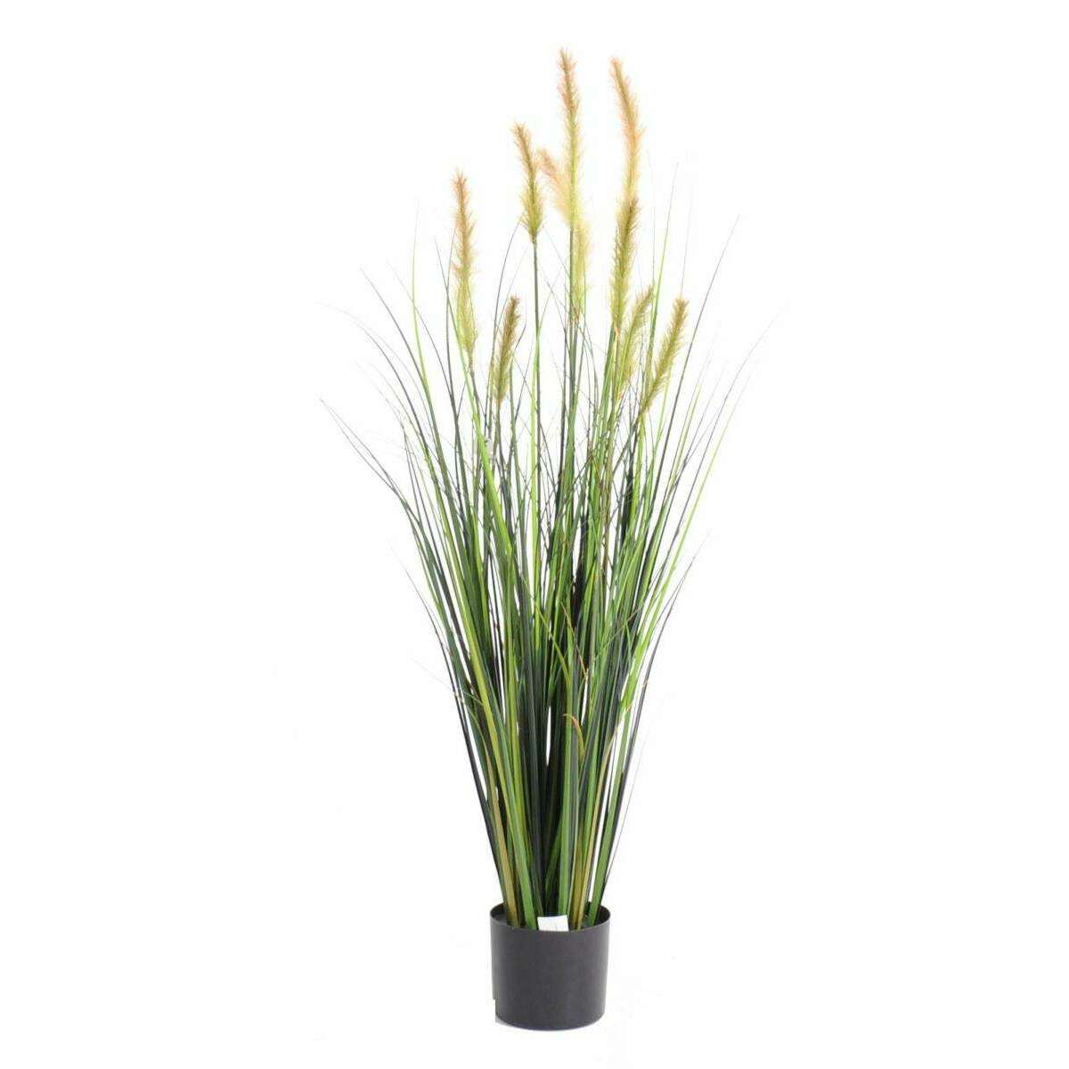 Plante artificielle Graminée Vulpin des champs Foxtail en pot - intérieur - H.120cm -
