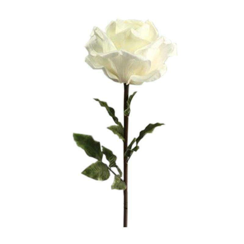 Rose artificielle géante XL - décoration d'intérieur - H.98cm Ø.28cm blanche SR3