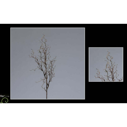 Branche de saule tortueux artificielle - création de bouquet - H.75 cm marron - P4