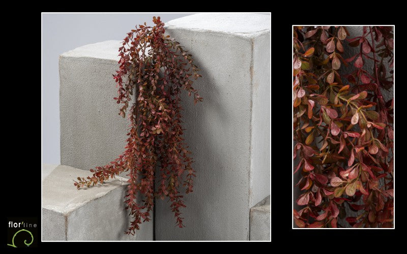 Plante artificielle chute de buxus - intérieur - H.85 cm - Brun