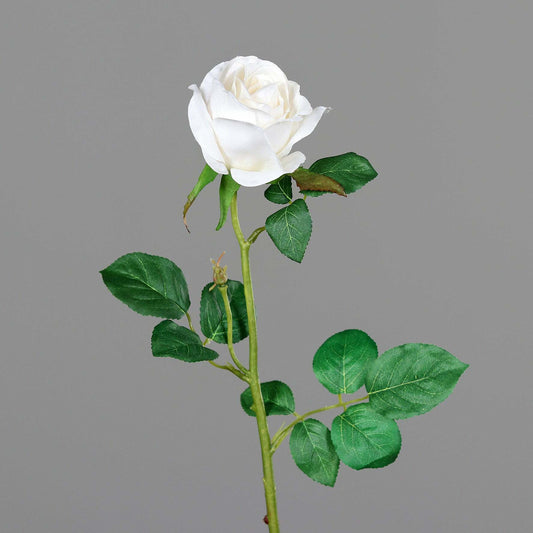 Fleur artificielle - Rose - composition florale - H.66 cm crème R2