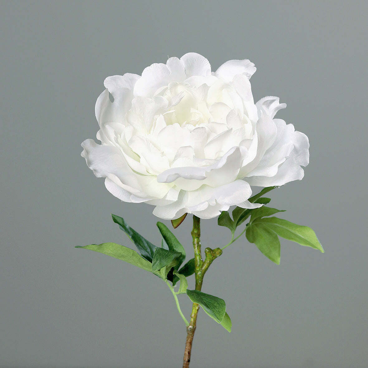 Fleur artificielle Pivoine blanche - composition florale - H.58-Q3