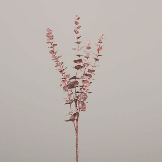 Eucalyptus artificiel - création de bouquet - H.73cm pourpre - S3