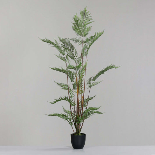 Fougère artificielle en pot - plante intérieur - H.150cm vert