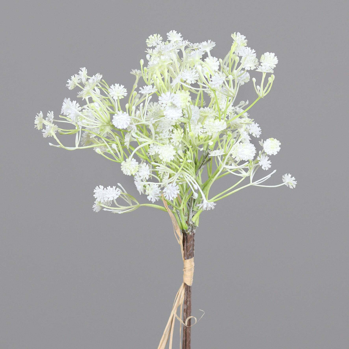 Fleur artificielle Gypsophile en botte de 3 branches - composition bouquet - H.38cm blanc Q2