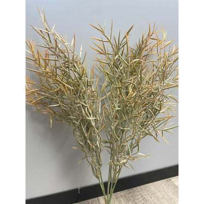 Plante artificielle Asparagus buisson en piquet - intérieur - H.40cm - marron - Q3
