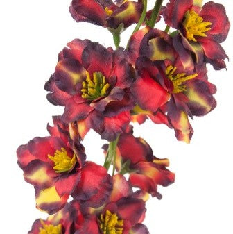 Fleur de Delphinium artificielle rouge 83 cm – Une floraison spectaculaire et pleine de caractère Q3