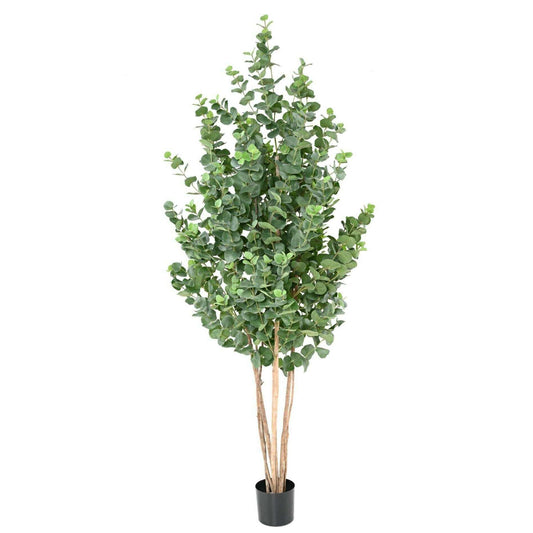 Arbre artificiel Eucalyptus Gunnii - plante synthétique d'intérieur - H.190cm