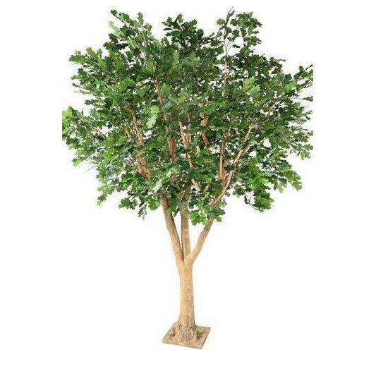 Arbre artificiel forestier Chêne sur platine - décoration d'intérieur - H.360cm