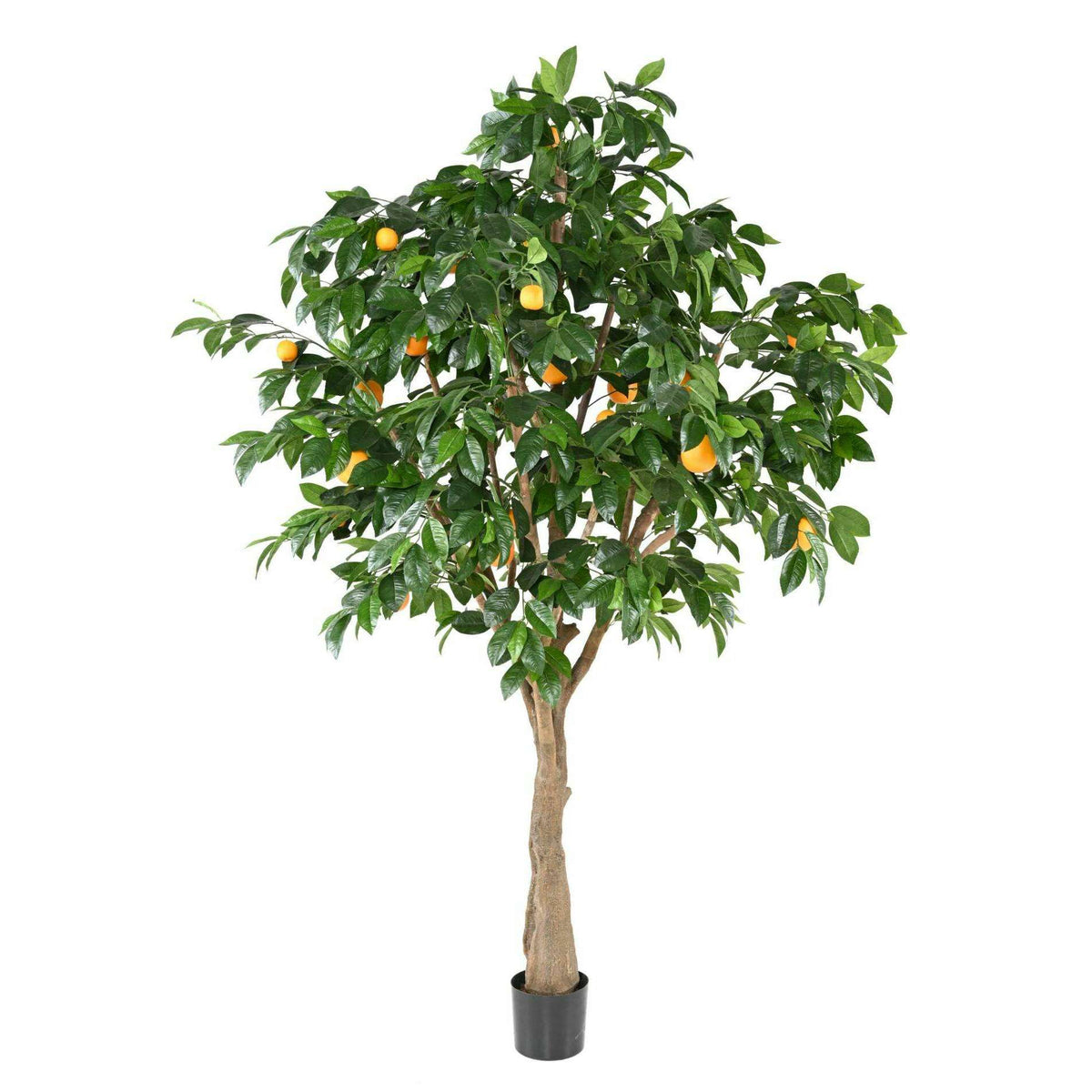 Arbre artificiel fruitier Oranger - intérieur - H.250cm vert orange