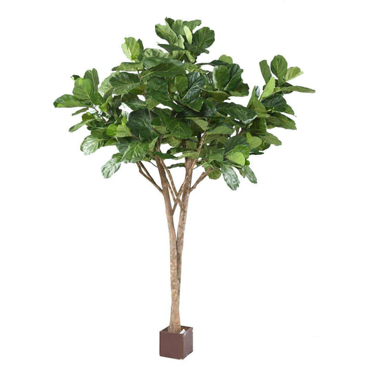 Arbre artificiel Lyrata multi tree - plante semi-naturelle d'intérieur - H.340cm