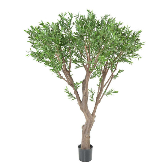 Arbre artificiel Olivier géant PLAST UV - décoration pour extérieur - H.185cm