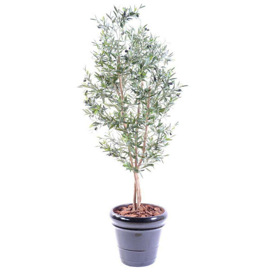 Arbre artificiel Olivier large 3 troncs - décoration pour intérieur - H.150cm