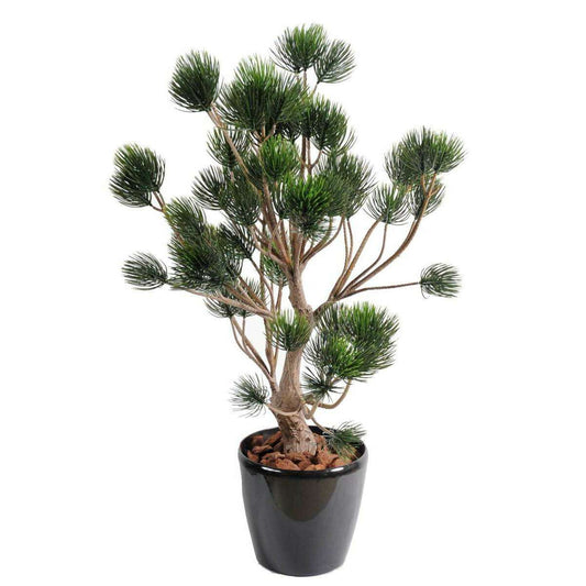 Arbre artificiel Pin de Garigue - plante synthétique intérieur extérieur - H.90cm SHOW