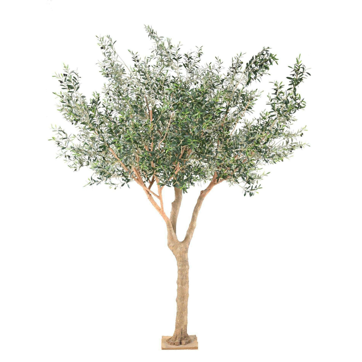 Arbre fruitier artificiel Olivier L sur platine - plante pour intérieur - H.370cm