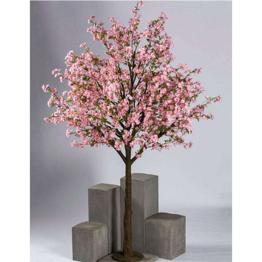 Arbre japonais Cerisier artificiel fleuri - décoration d'intérieur - H.280cm rose