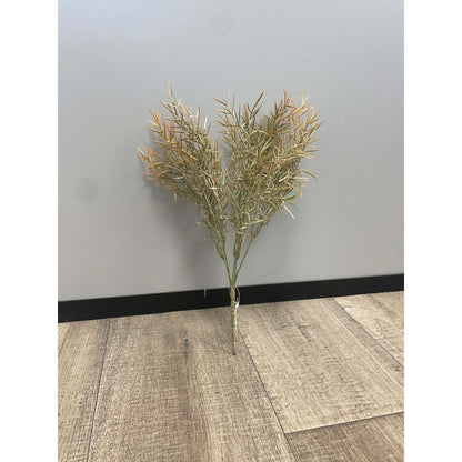 Plante artificielle Asparagus buisson en piquet - intérieur - H.40cm - marron - Q3